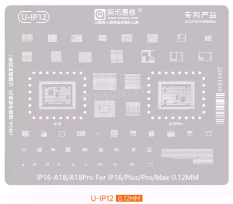 Amaoe iPhone 16/16Plus/16Pro/16Promax Entegre Kalıbı (A18/A18Pro)